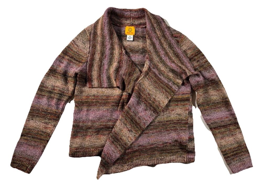 Ruby Rd. Women’s Size Medium Long Sleeve Open Front Knit Cardigan Multicolor